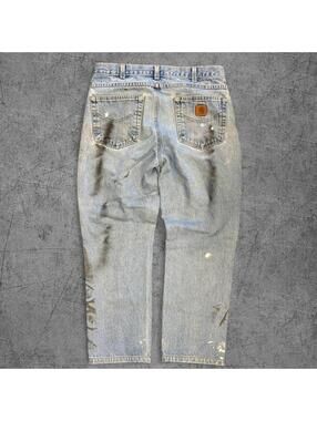 Paint Splatter Faded Carhartt Jeans